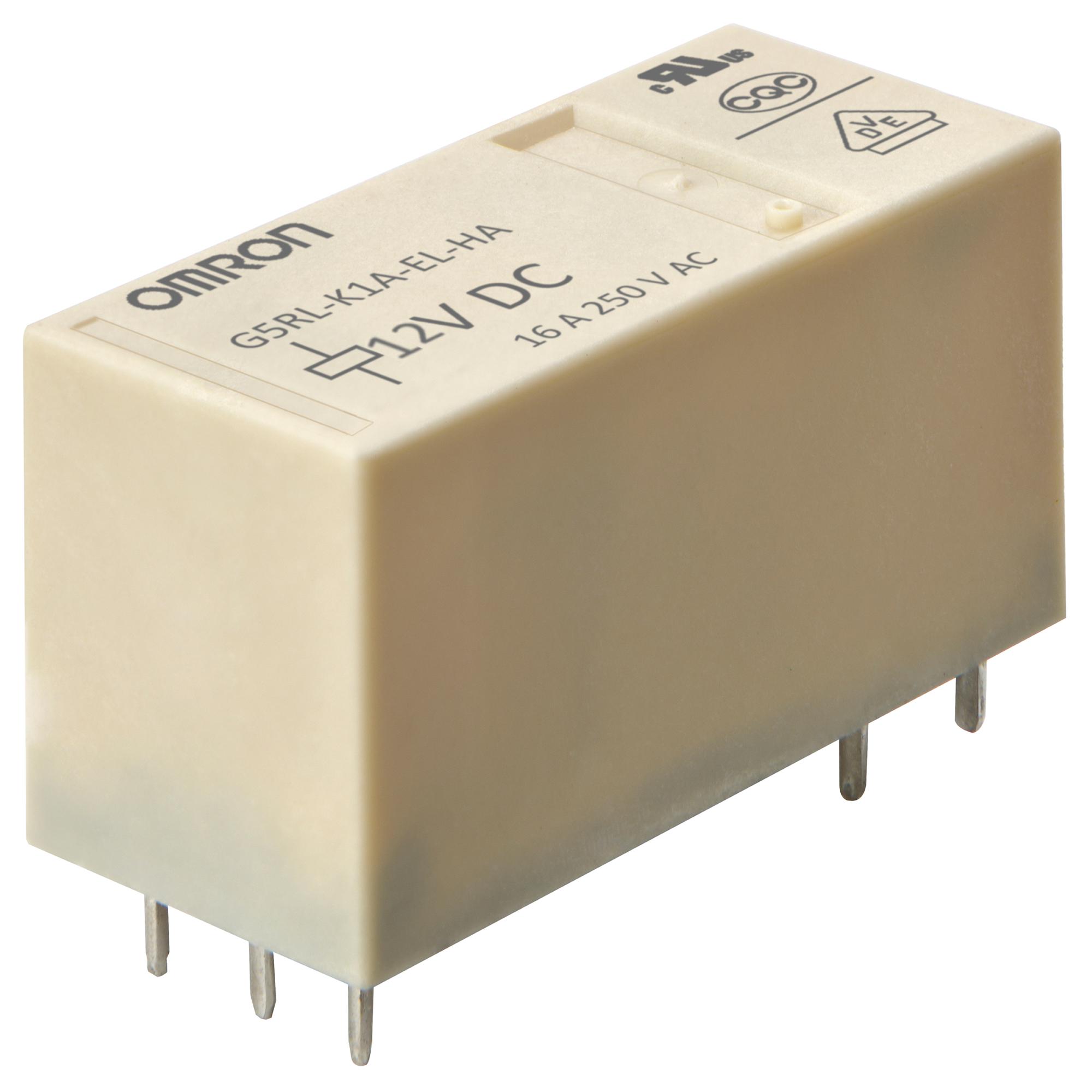 G5RL-K1A-EL-HA  DC12 POWER RELAY, SPST-NO, 12VDC, 16A, THT OMRON