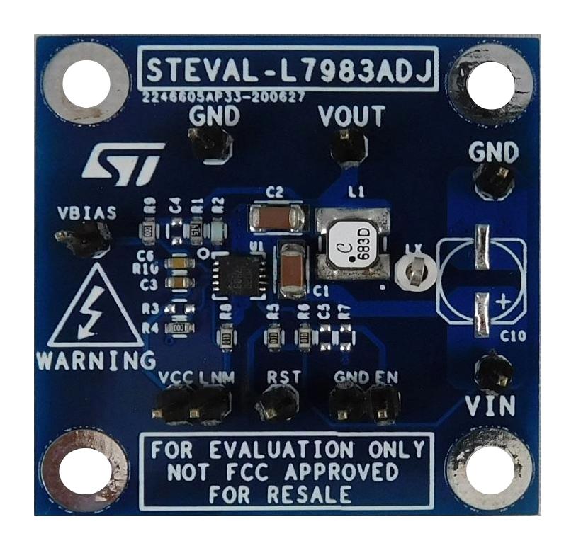STEVAL-L7983ADJ EVAL BOARD, BUCK CONVERTER STMICROELECTRONICS