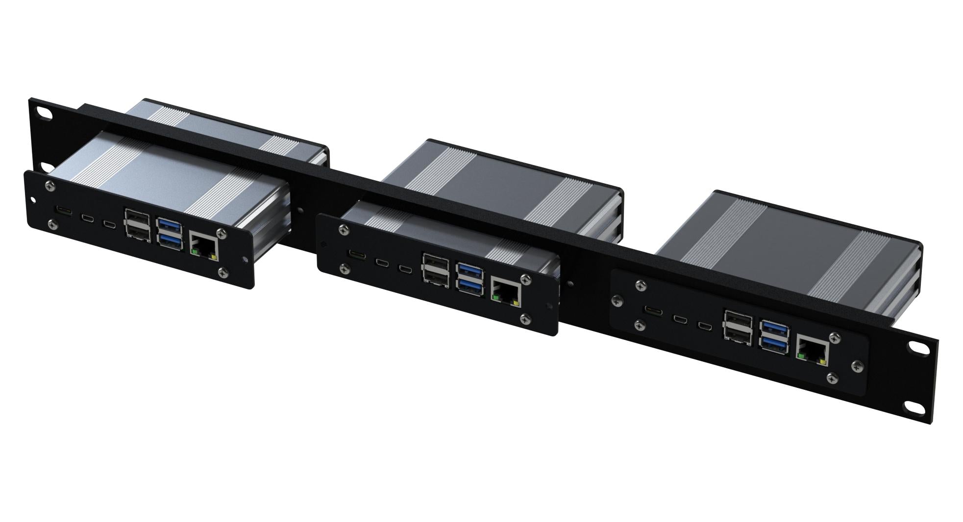 MP007513 ALUMINUM RACK PANEL, RASPBERRY PI4 MULTICOMP PRO