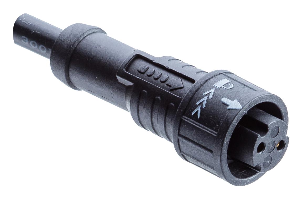 AZ-17BFFM-QL8C01 CIR CABLE, 17P RCPT-FREE END, 1M AMPHENOL LTW