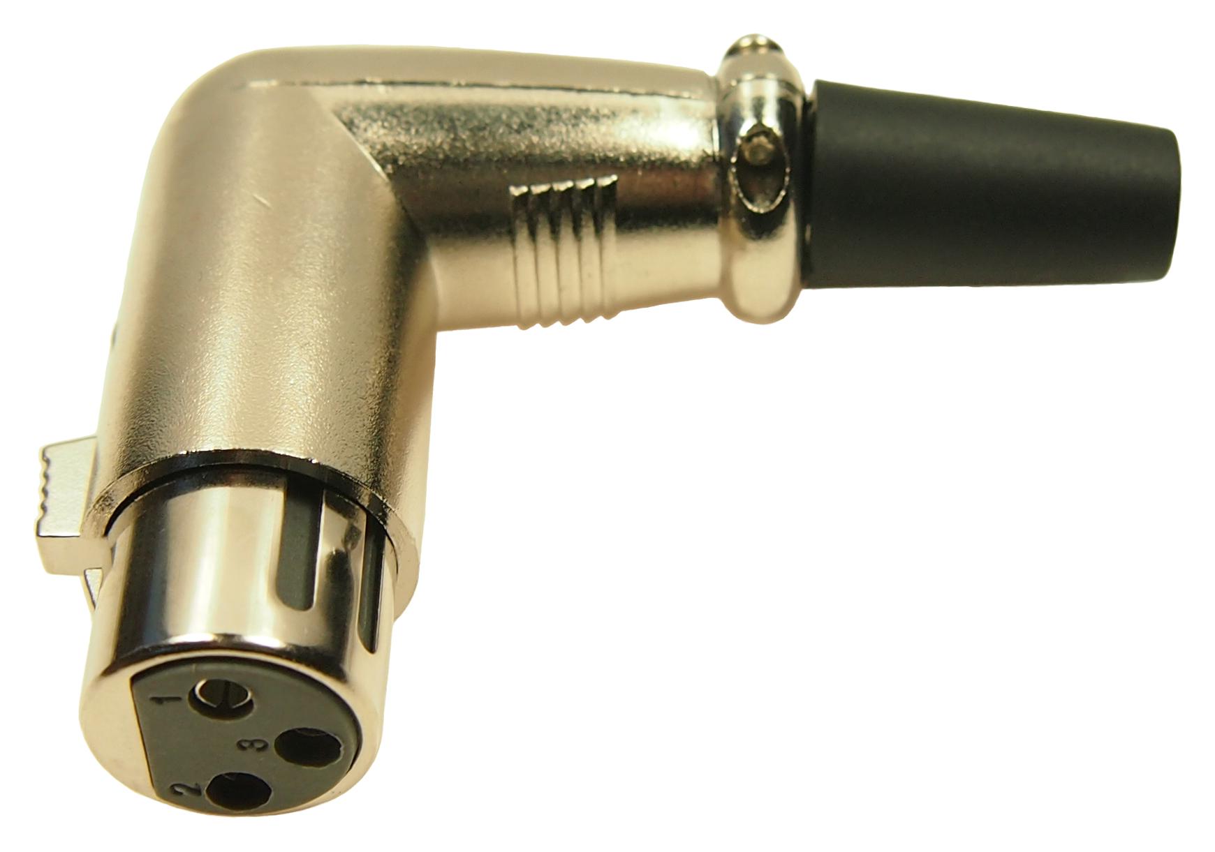 MP60953N XLR CONNECTOR, R/A PLUG, 3POS, CABLE MULTICOMP PRO