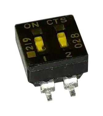 219-2LPSTR DIP SWITCH, 0.1A, 50VDC, 2POS, SMD CTS