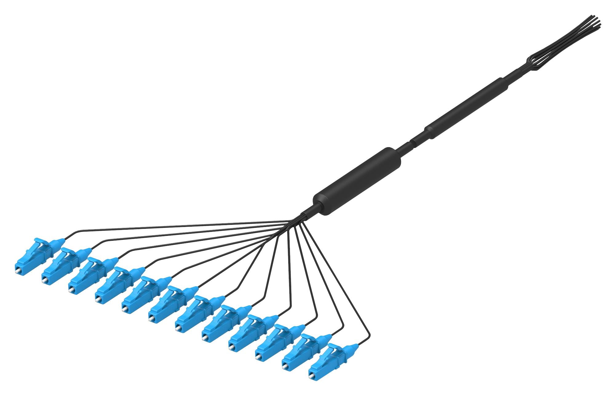 1-2835699-0 FO CABLE, LC SIMPLEX-PIGTAIL, 12FO, 10M TE CONNECTIVITY