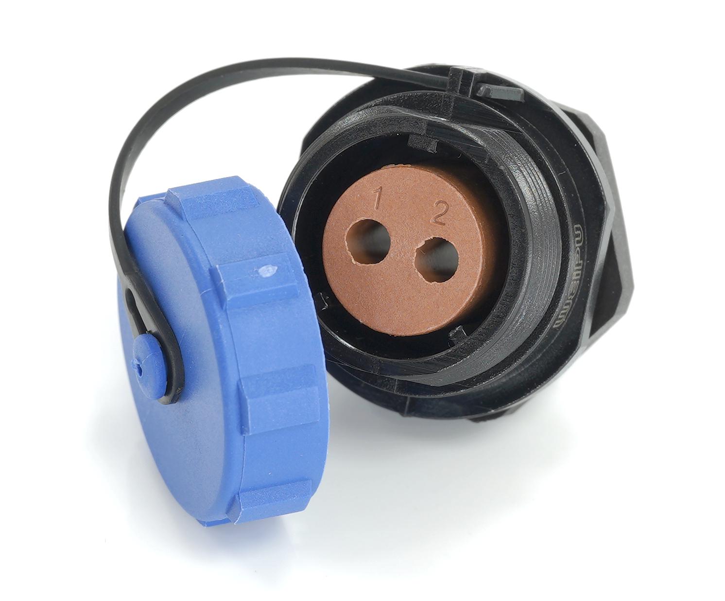 MP007600 CIRCULAR CONN, RCPT, 2POS, PANEL MULTICOMP PRO