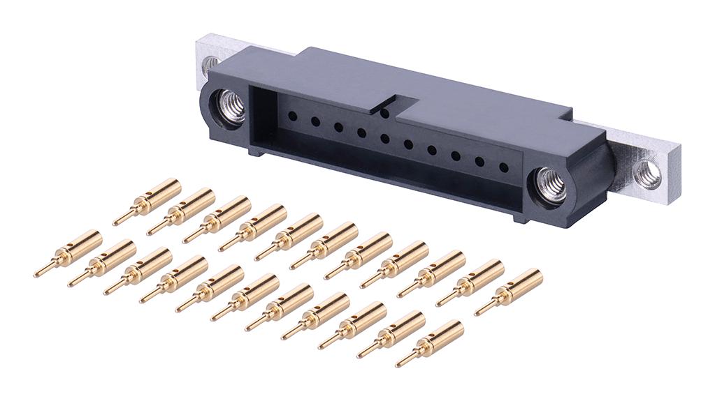 M80-5C12205MU CONNECTOR, PLUG, 22POS, 2ROW, 2MM HARWIN