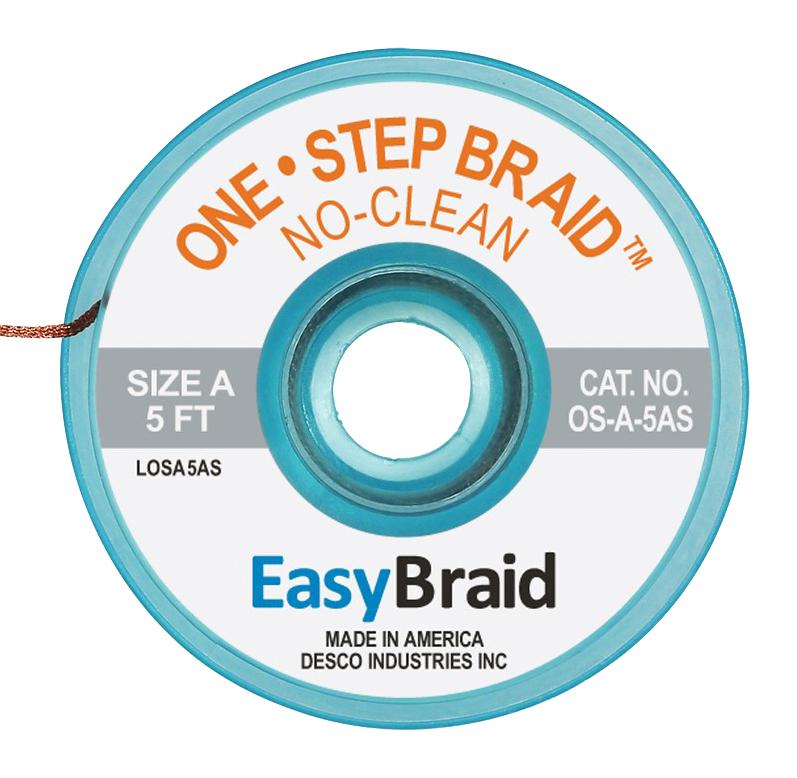 OS-A-5AS DESOLDERING BRAID, 5FT X 0.025" MENDA