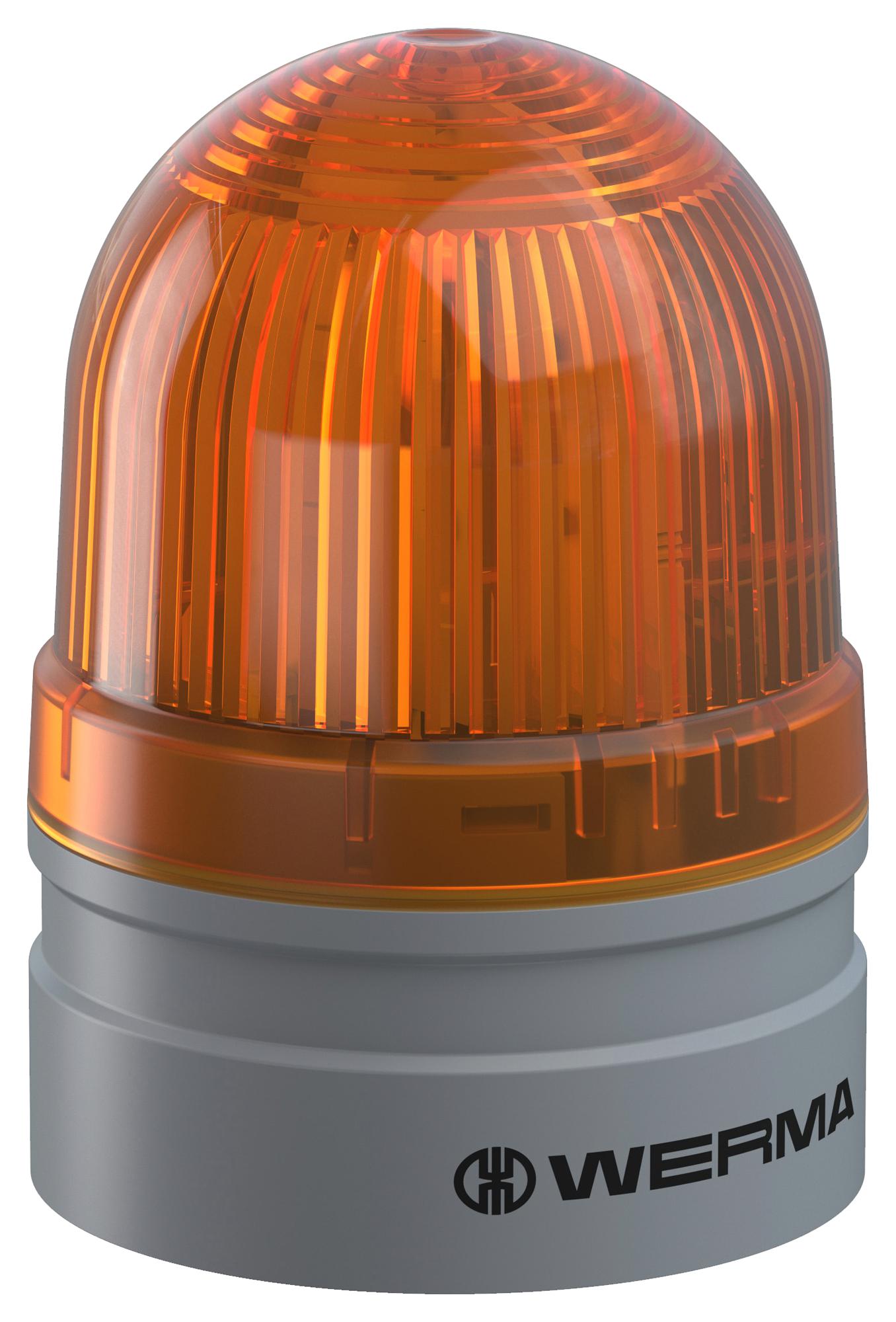 26031060 BEACON, TWINLIGHT, YELLOW, 230V, PUSH-IN WERMA