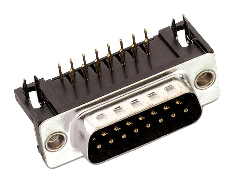 618025233721 D SUB CONN, R/A PLUG, 25POS, DB, SOLDER WURTH ELEKTRONIK