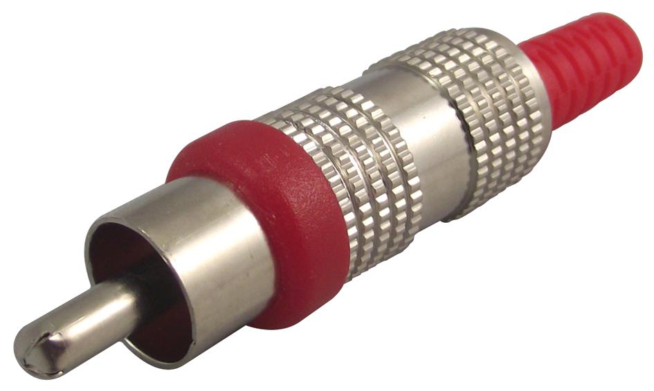 AR70515 PLUG, PHONO, BRASS, RED PRO SIGNAL