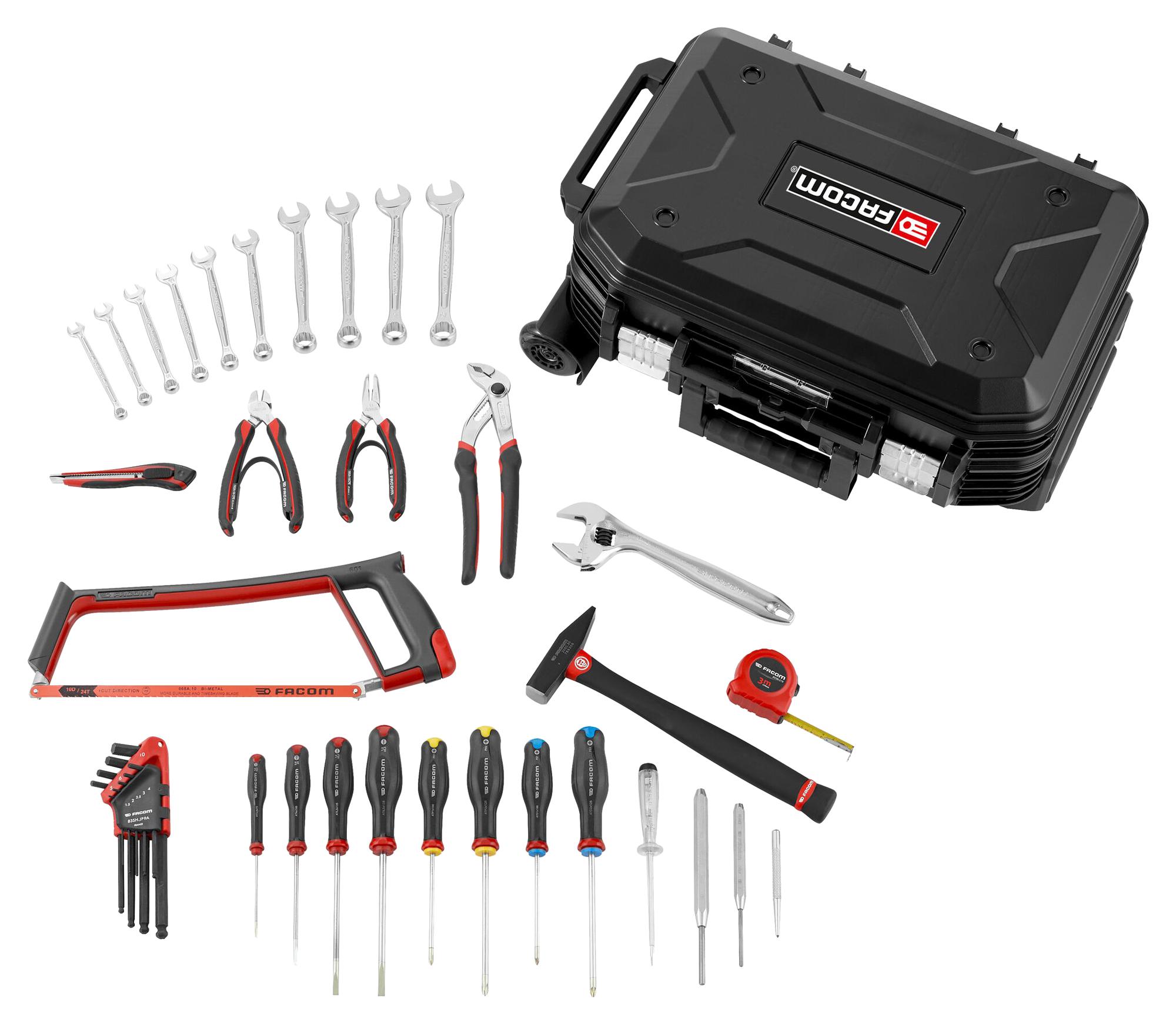 BV.R30CM1PB ROLLING TOOL CASE, 32PC, 12.5KG FACOM