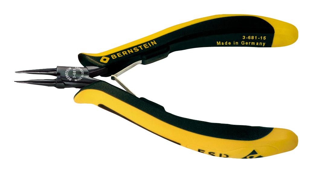 3-681-15 PLIER, ROUND NOSE, ESD-SAFE BERNSTEIN WERKZEUGFABRIK