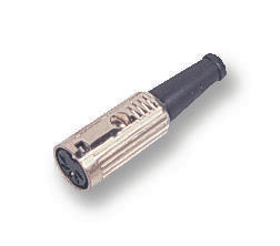 600-0600 SOCKET, DIN, IN-LINE, 6POLE DELTRON COMPONENTS
