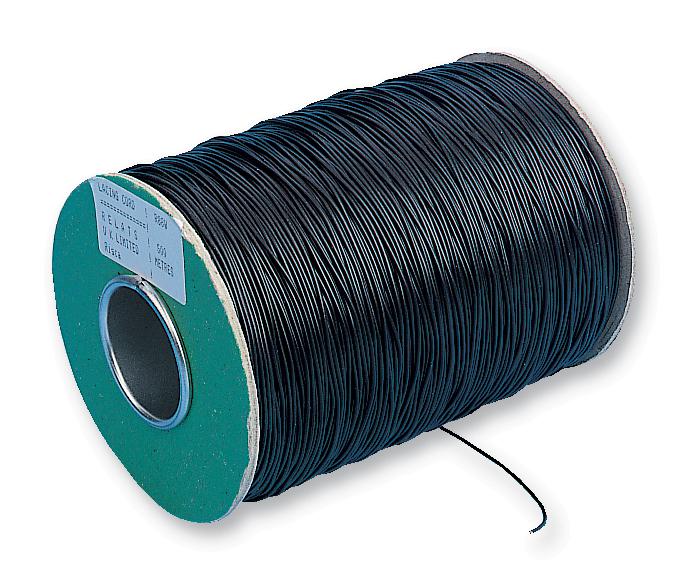 LC162 BK088 LACING CORD, BLACK, 457.2M ALPHA WIRE