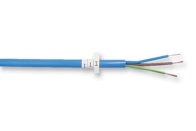 LHS3-1TW/R CABLE MARKER, H/S, 3/1, R, PK100 PRO POWER