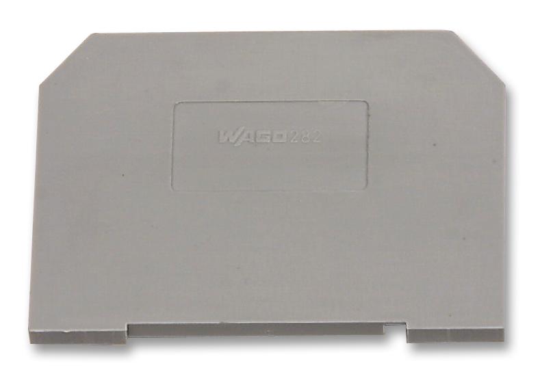 282-311 END PLATE, GREY WAGO