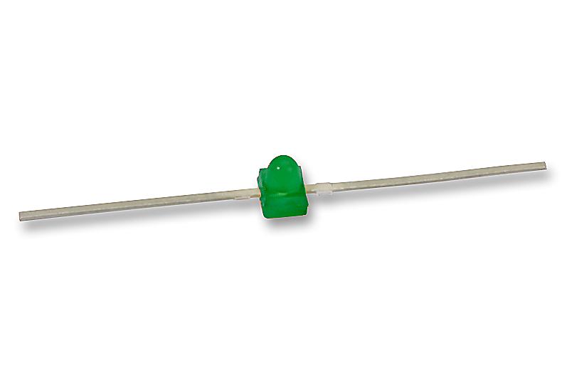 HLMP-7040 LED, 1.9MM, GREEN, 0.6MCD, 569NM BROADCOM