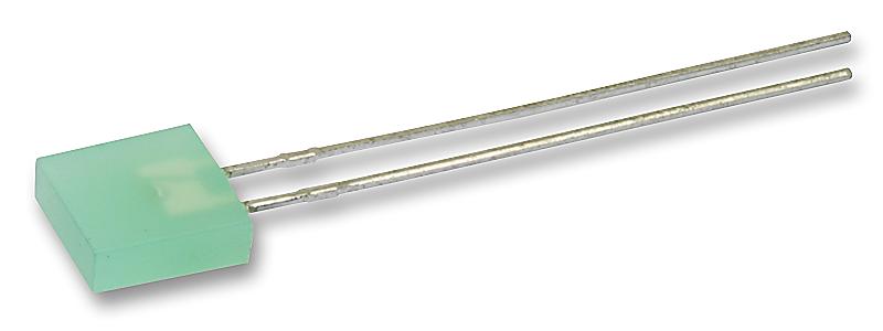 HLMP-0504 LED, 2.5X7.6MM, GREEN, 2.6MCD, 569NM BROADCOM