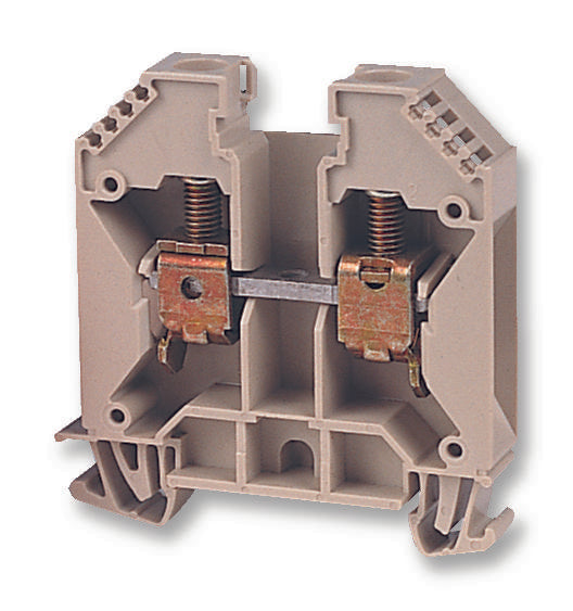 102040 WDU16 TERMINAL BLOCK, DIN RAIL, 2POS, 4AWG WEIDMULLER