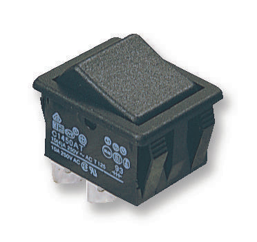 C1550ATAAD ROCKER SWITCH, DPST, BLACK ARCOLECTRIC (BULGIN LIMITED)