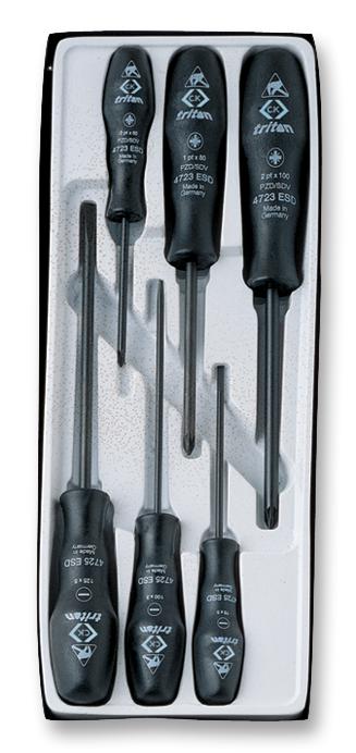 T4741SESD SCREWDRIVER SET, ESD, PH/PLN CK TOOLS