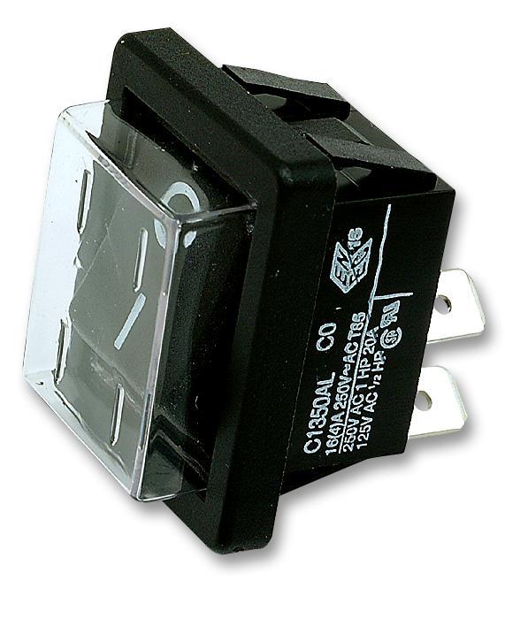 C1350ALGAE ROCKER SWITCH, DPST, I/O ARCOLECTRIC (BULGIN LIMITED)
