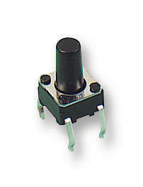 SKHHDHA010 SWITCH, TACTILE, 6X6MM, VERT, BLK ALPS ALPINE