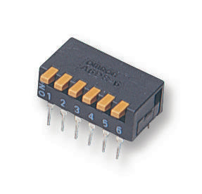 A6DR-6100 SWITCH, DIL, PIANO, 6WAY OMRON