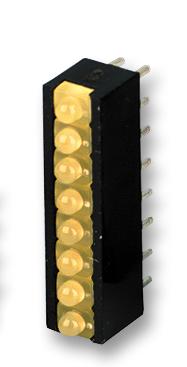 RTZ.2080G LED ARRAY, VERTICAL, X8, GREEN MENTOR