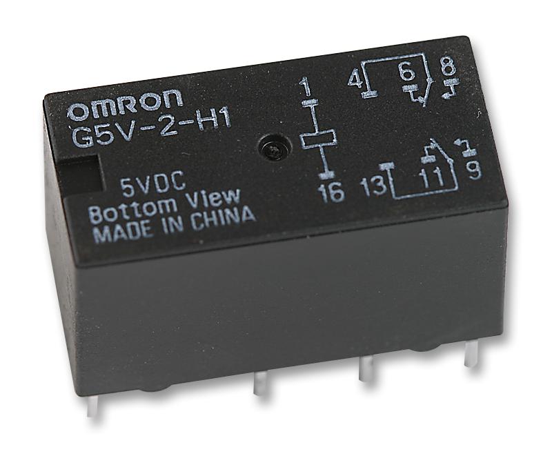 G5V-2-H1  DC5 RELAY, SIGNAL, DPDT, 24VDC, 1A OMRON