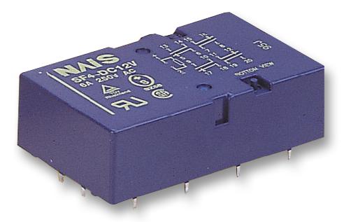 SF4D-DC12V RELAY, SAFETY, 4PST-NO, NC, 250VAC, 6A PANASONIC
