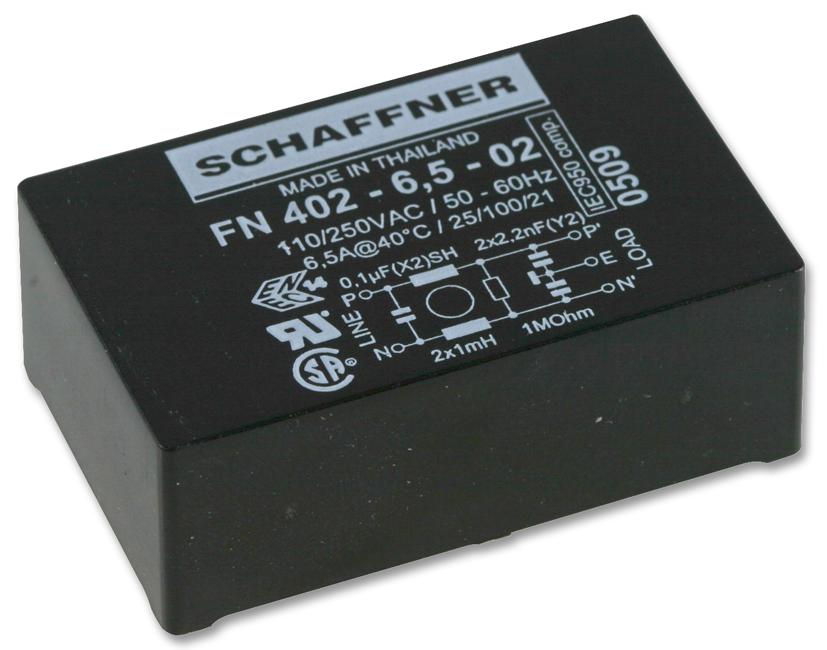 FN402-1-02 FILTER, 1A, PCB MOUNT SCHAFFNER