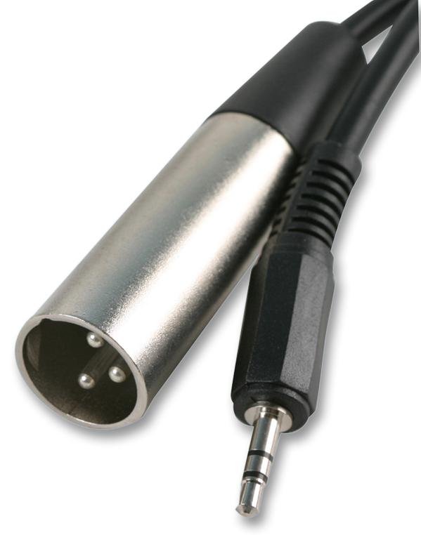 JR9106-2M LEAD, XLR-3.5MM S JACK, 2M MULTICOMP