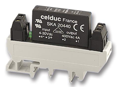 XKA20420 RELAY, DIN RAIL, 4A CELDUC