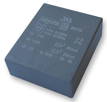 45032 TRANSFORMER, 10VA, 115-230V, 2 X 9V MYRRA