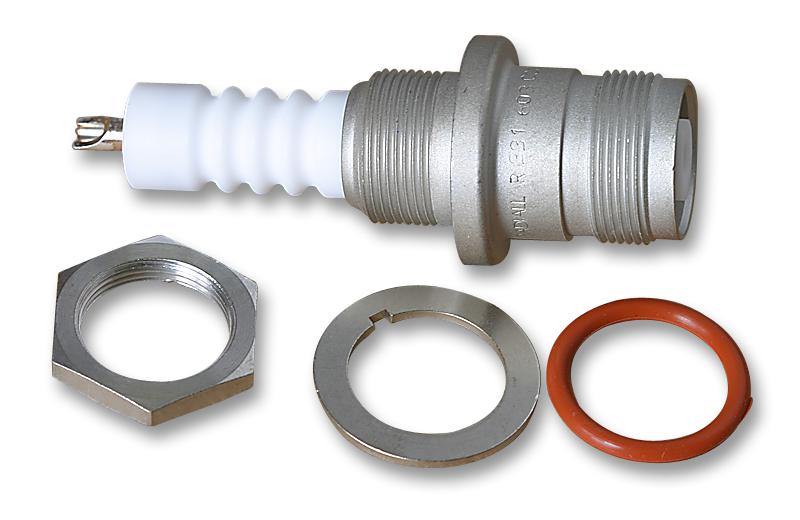 R331603000 RECEPTACLE, THT, BULKHEAD, HERMETIC RADIALL