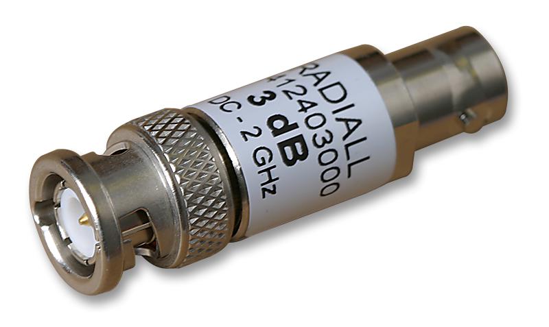 R412410000. ATTENUATOR, BNC, 2W, 10DB, 2GHZ RADIALL