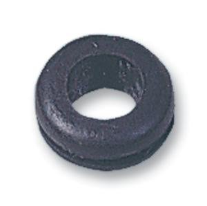 633-02100 GROMMET, PVC, 9MM, BLACK, PK1000 HELLERMANNTYTON