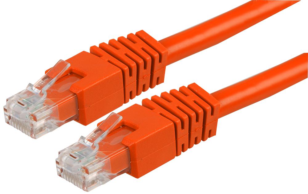 PS11202 PATCH CORD, RJ45 PLUG, CAT6, 0.5M, ORG PRO SIGNAL
