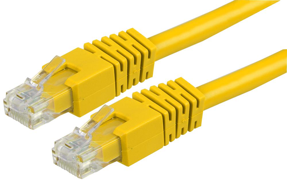 PS11166 PATCH CORD, RJ45 PLUG, CAT6, 15M, YELLOW PRO SIGNAL
