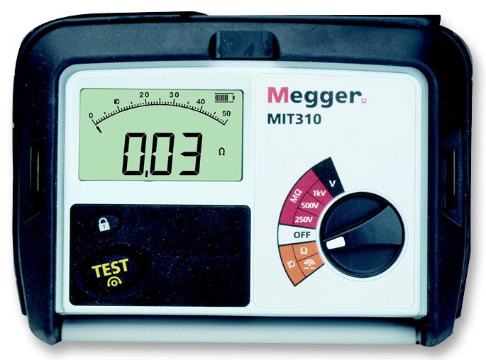 MIT310-EN TESTER, INSULATION/CONT, 1KV, 999MOHM MEGGER