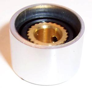 18S-2D KNOB, ALUMINIUM, SPUN, 18MM MULTICOMP