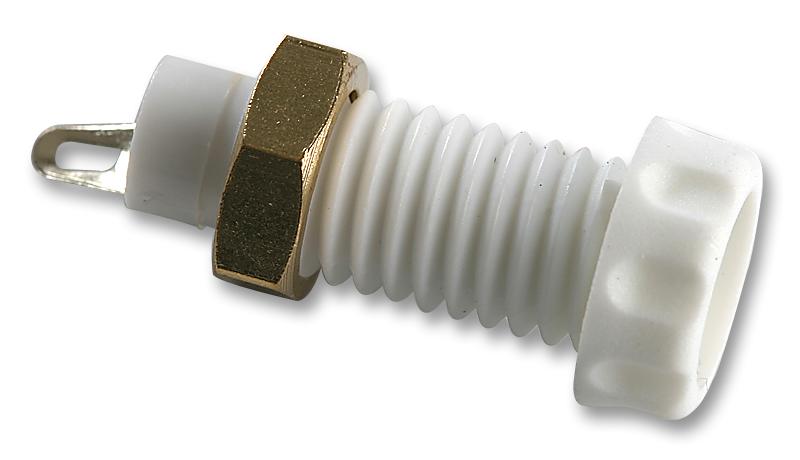 S14-WHITE SOCKET, 4MM, PANEL CLIFF ELECTRONIC COMPONENTS