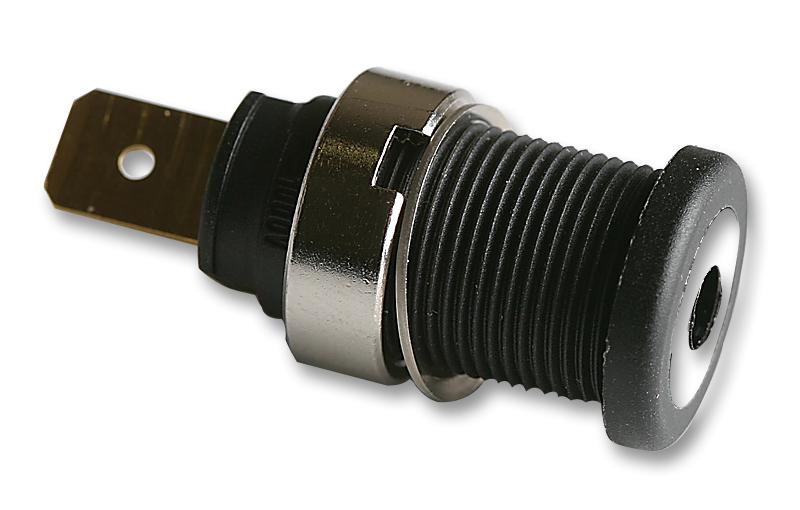 972356100 SOCKET, 4MM, SHROUDED, BLACK, PK5, SEB HIRSCHMANN TEST AND MEASUREMENT