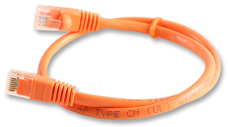 2965-8RG PATCH LEAD, CAT5E, ORANGE, 8M VIDEK