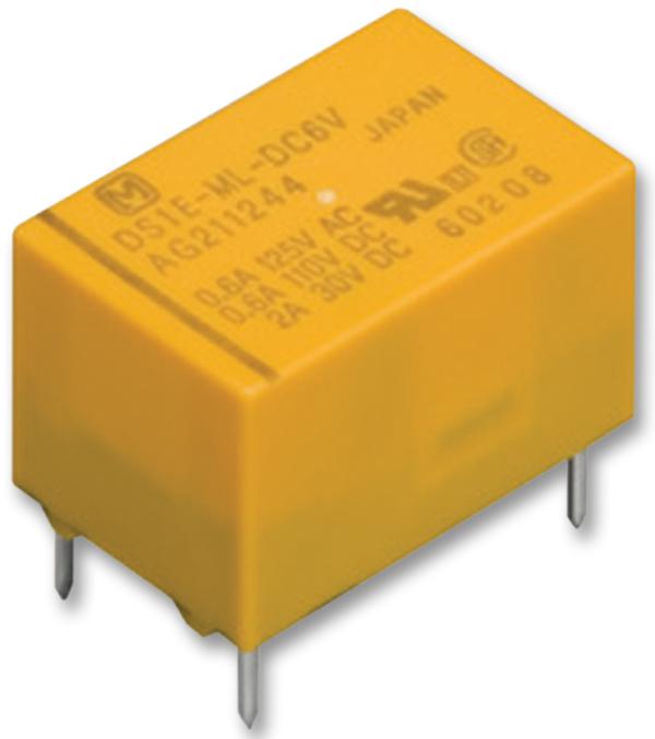 DS1E-M-DC5V RELAY, SIGNAL, SPDT, 30VDC, 2A PANASONIC