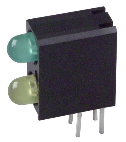 553-0223F LED, PCB, 3MM, BI, GRN-YEL DIALIGHT