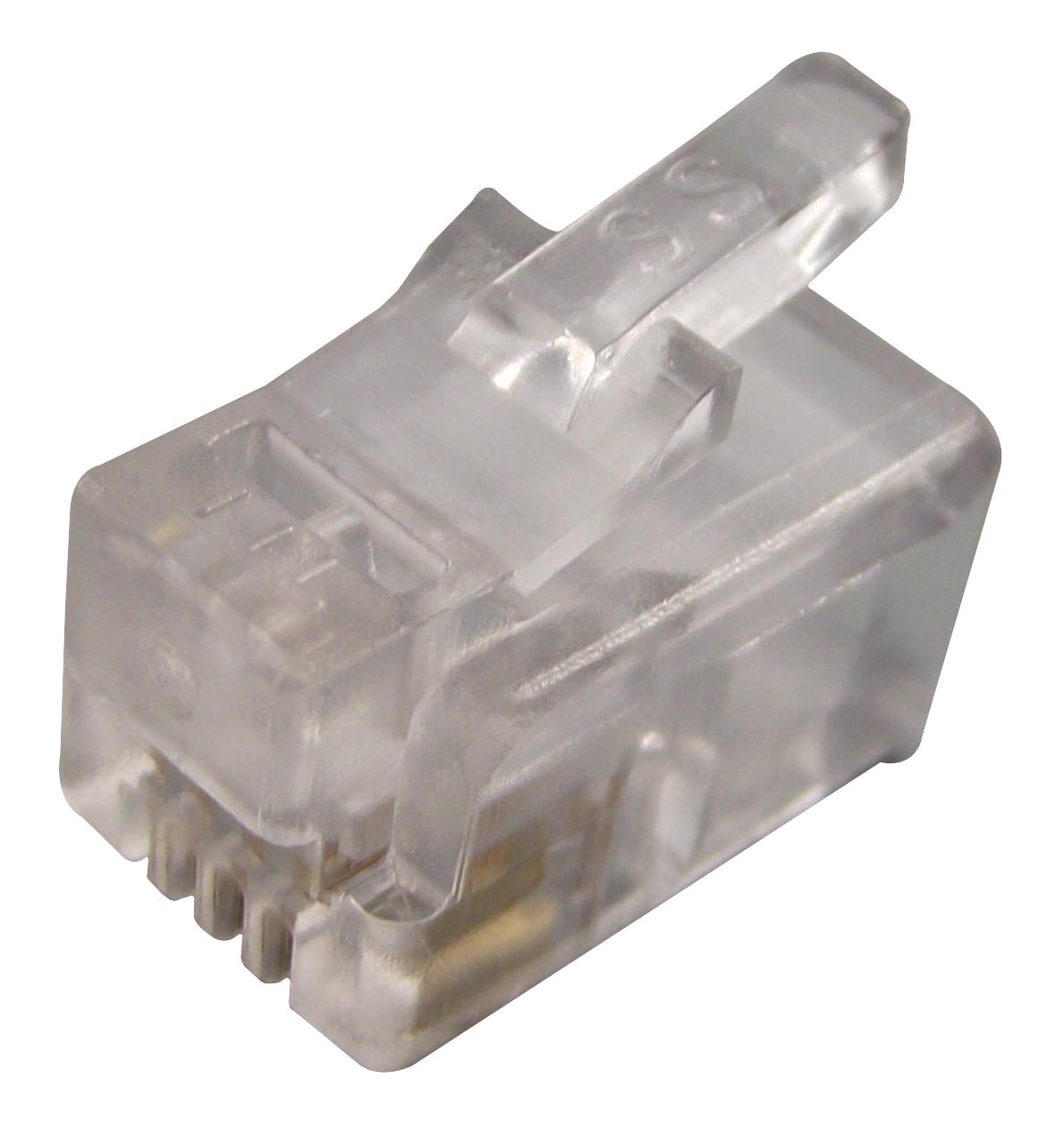 937-SP-3044 PLUG, MODULAR, 4WAY, PK10 STEWART CONNECTOR