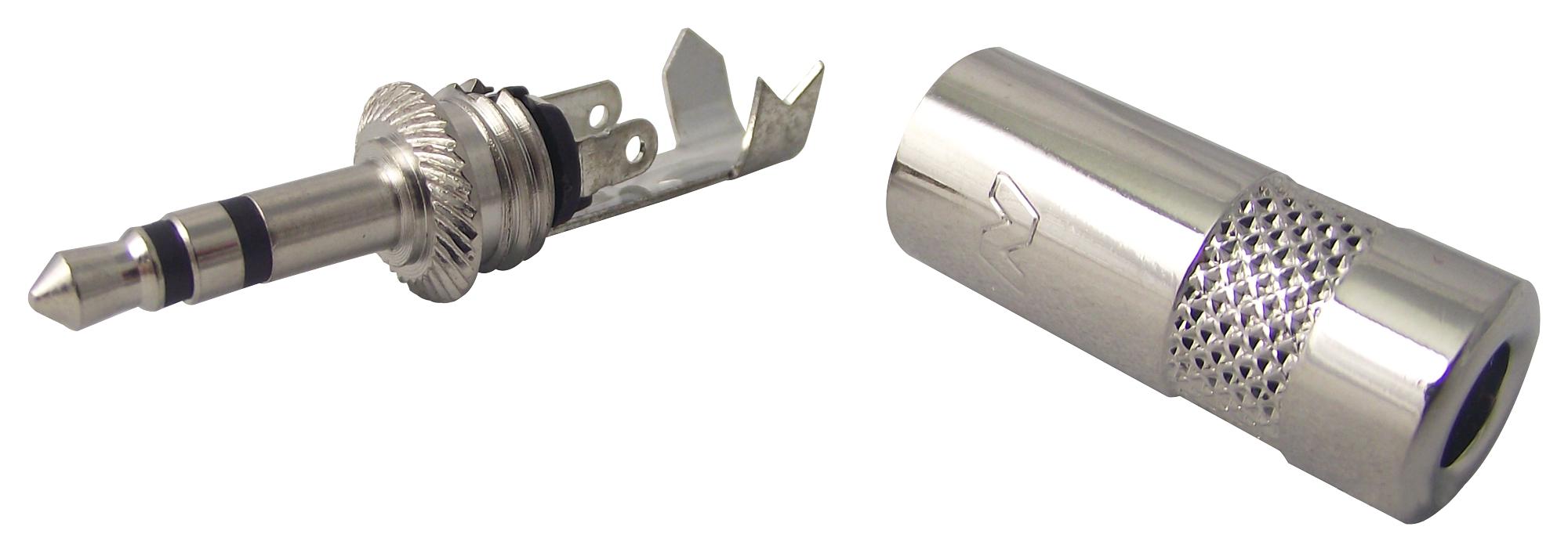 NYS231 CONNECTOR, RCA, PLUG, 3.5MM, 3WAY NEUTRIK