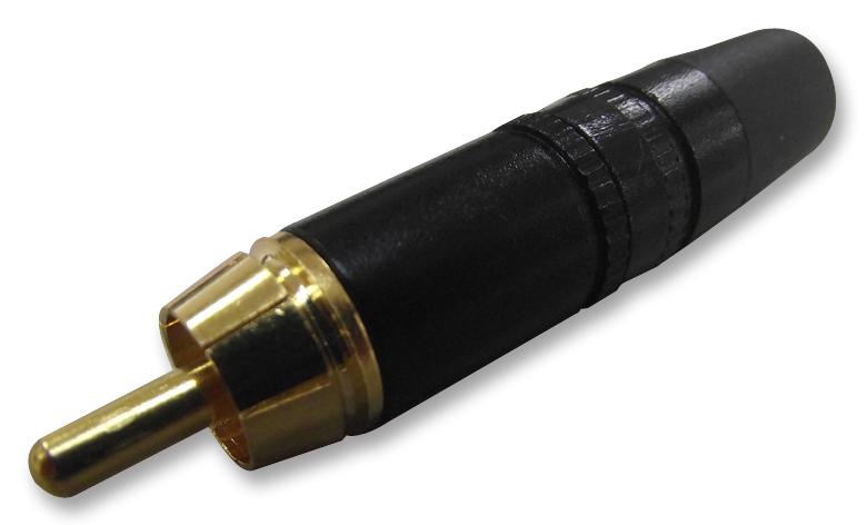 NYS373-0 PLUG, PHONO, BLACK NEUTRIK