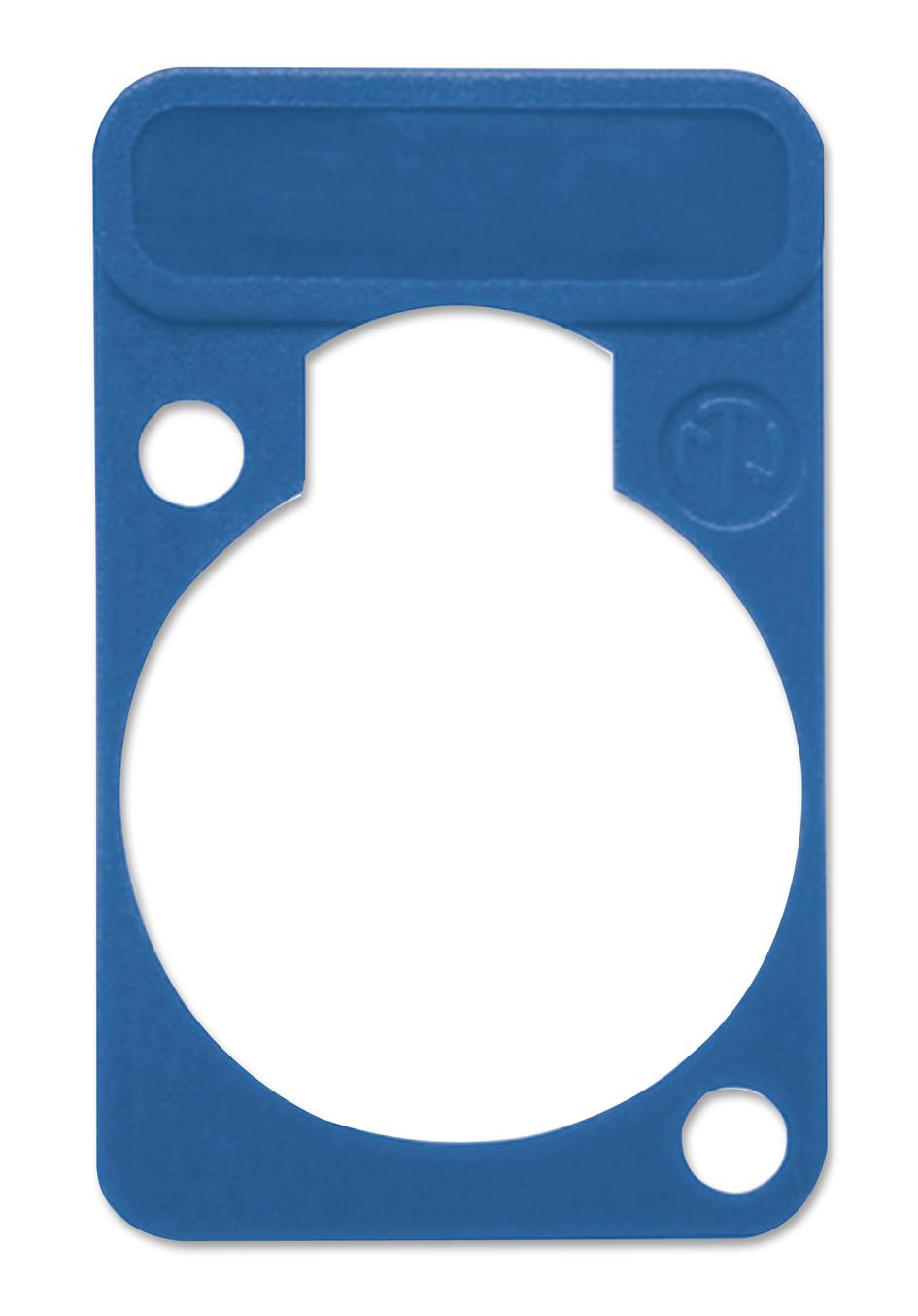 DSS-6 PLATE, D-SHELL, BLUE NEUTRIK